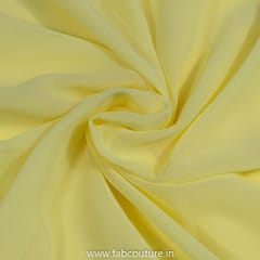 Yellow Color Poly Georgette fabric
