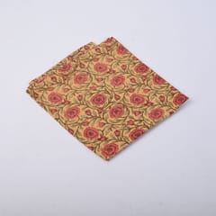 Yellow Color Cotton Printed Fabric