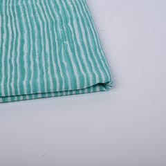 Sea Green Color Cotton Printed Fabric