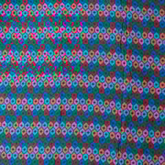 Green Color Cotton Digital Printed Fabric