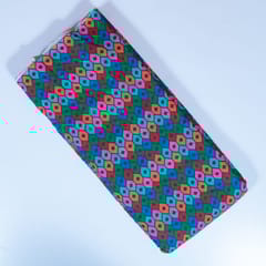 Green Color Cotton Digital Printed Fabric