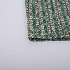 Green Color Cotton Printed Fabric