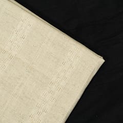 Off White Color Dyeable Cotton Dobby Fabric(1.40 Meter Piece)