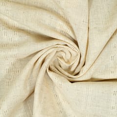Off White Color Dyeable Cotton Dobby Fabric(1.40 Meter Piece)