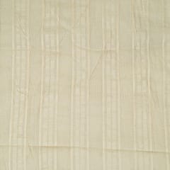 Off White Color Dyeable Leeno Cotton Dobby Fabric