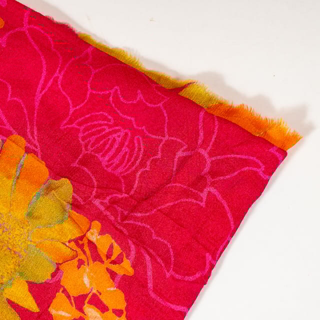 Multi Color Chinon Chiffon Printed Fabric