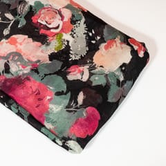 Multi Color Chinon Chiffon Printed Fabric