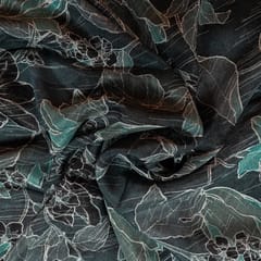 Multi Color Chinon Chiffon Printed Fabric