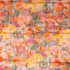 Multi Color Chinon Chiffon Printed Fabric