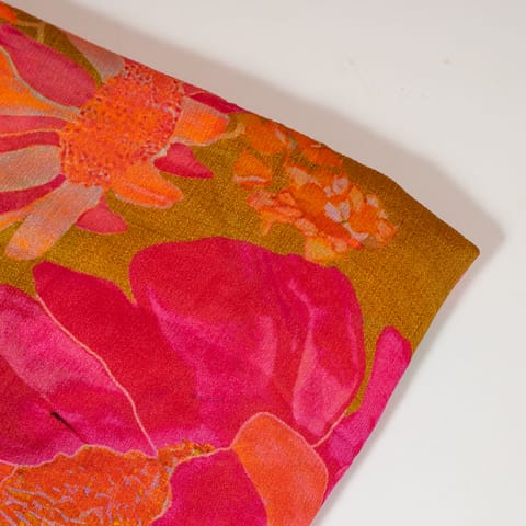 Multi Color Chinon Chiffon Printed Fabric