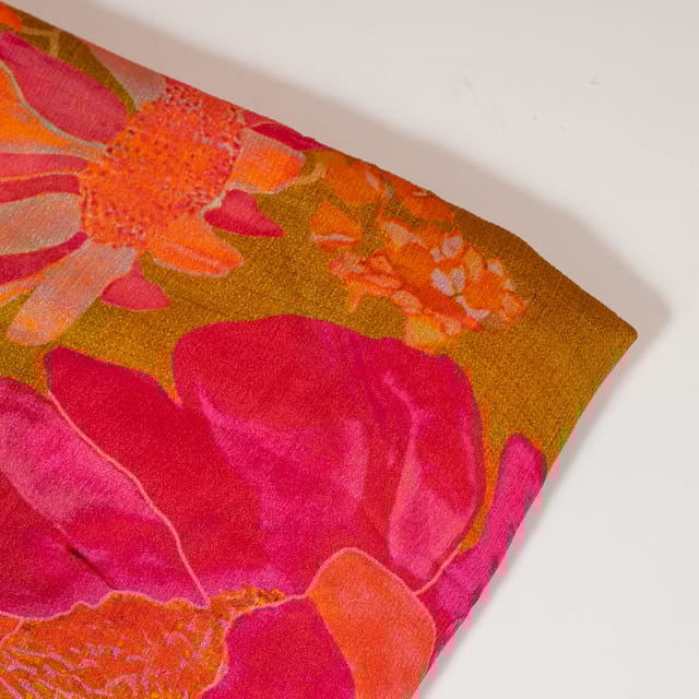Multi Color Chinon Chiffon Printed Fabric