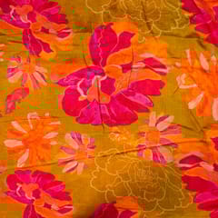 Multi Color Chinon Chiffon Printed Fabric