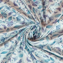 Multi Color Poplin Lycra Printed Fabric