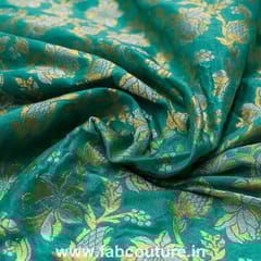Brocade Silver Gold fabric