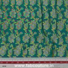 Brocade Silver Gold fabric