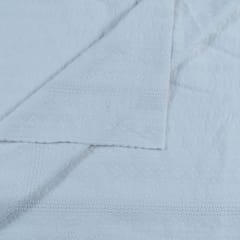 White color Big width Rayon chikan fabric