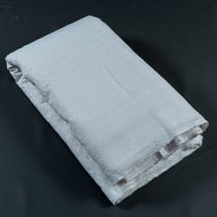 White color Big width Rayon chikan fabric