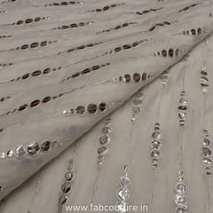 Chinon Chiffon Embroidery(1 mtr Piece)