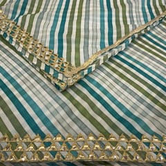 Tabby Silk Embroidered Dupatta Fabric