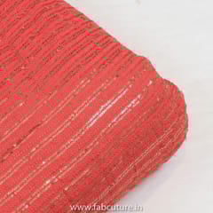 Georgette Sequins Embroidered Fabric