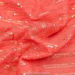 Georgette Sequins Embroidered Fabric