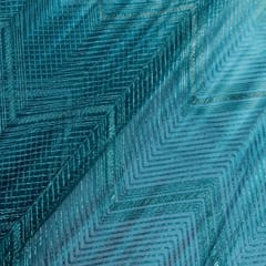 Green Color Organza Digital Print With Gota Embroidered Fabric (1.40Meter Piece)
