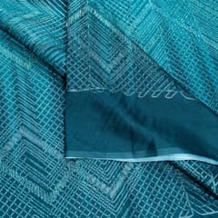 Green Color Organza Digital Print With Gota Embroidered Fabric (1.40Meter Piece)