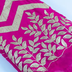 Rani Color Georgette Embroidered Fabric