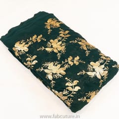 Georgette Sequins Embroidered Fabric