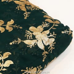 Georgette Sequins Embroidered Fabric