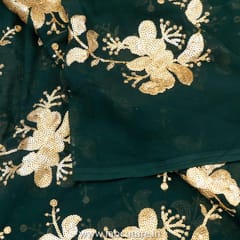 Georgette Sequins Embroidered Fabric
