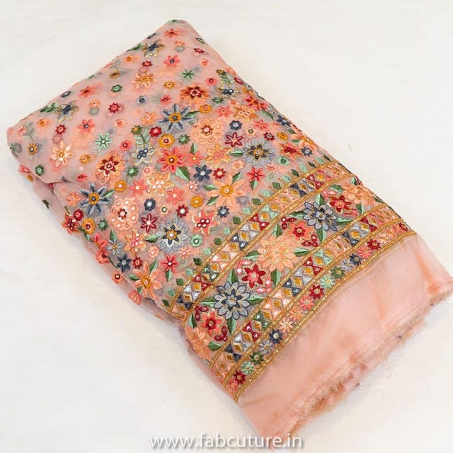 Organza Sequins Embroidered Fabric