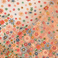 Organza Sequins Embroidered Fabric