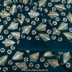 Georgette Sequins Embroidered Fabric