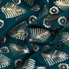 Georgette Sequins Embroidered Fabric