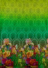 Multicolor Georgette Digital Printed Fabric