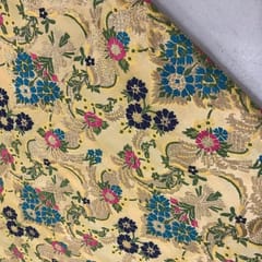 Fawn Kimkhab Brocade fabric
