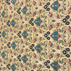 Fawn Kimkhab Brocade fabric