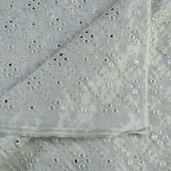 Upada Silk Faux Mirror Embroidered Fabric