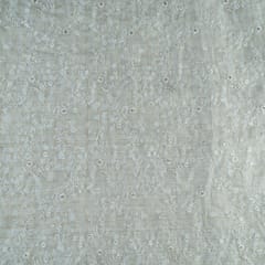 Dyeable Oraganza Check Emroidery fabric