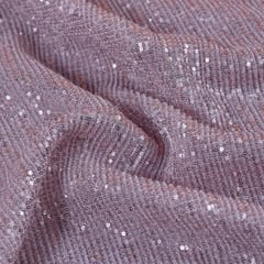 Rose Gold Crush wrinkle Net Lycra fabric