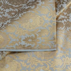 White Color Brocade fabric