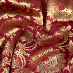 Maroon Color Brocade fabric