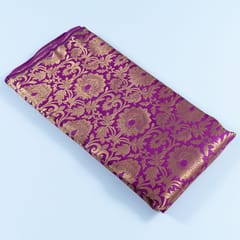Purple Color Brocade fabric