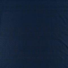 Navy Blue Color Georgette Chikan Embroidered Fabric