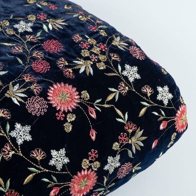 Embroidered clearance velvet fabric