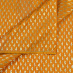 Orange Color Brocade Booti fabric
