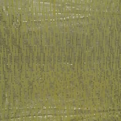 Yellow Color Georgette Thread and Sequins Embroidered Fabric(2.60 Meter Piece)