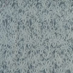 Dyeable Net Thread Embroidered Fabric