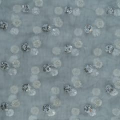 Dyeable Net Sequin Embroidered Fabric